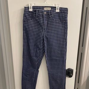 Madewell patterned skinny jeans